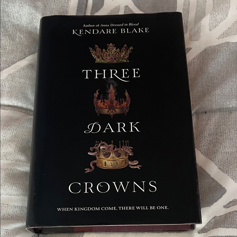 Three Dark Crowns Decorative Coffee Table Book - Black